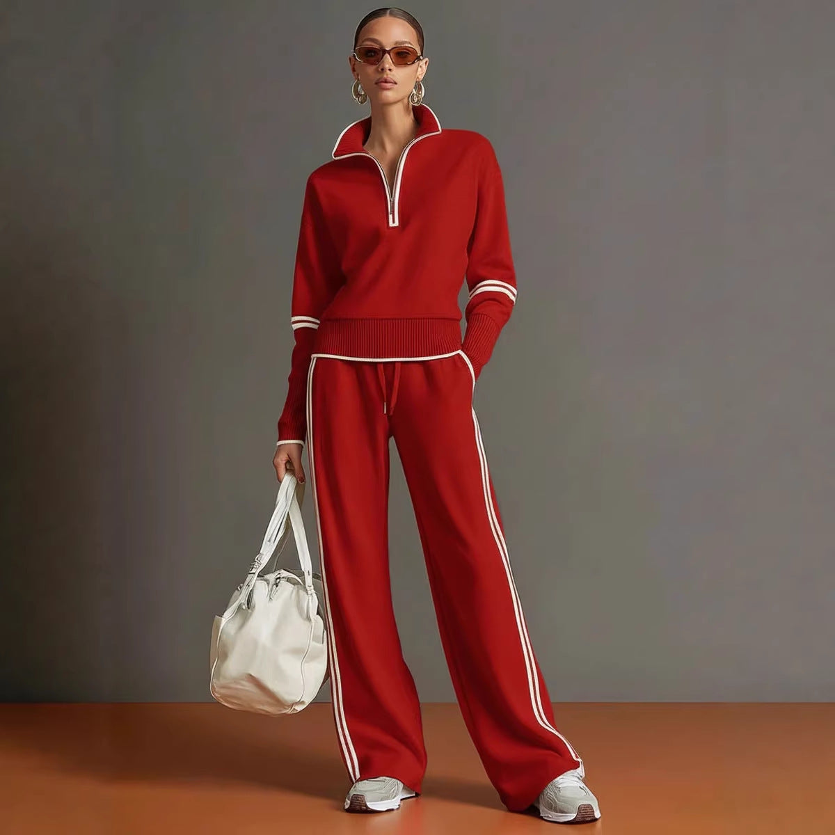 Women's Casual Fashionable Sports Long-Sleeve Suit