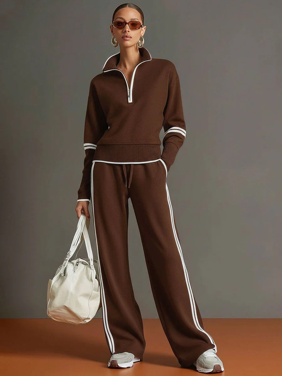 Women's Casual Fashionable Sports Long-Sleeve Suit