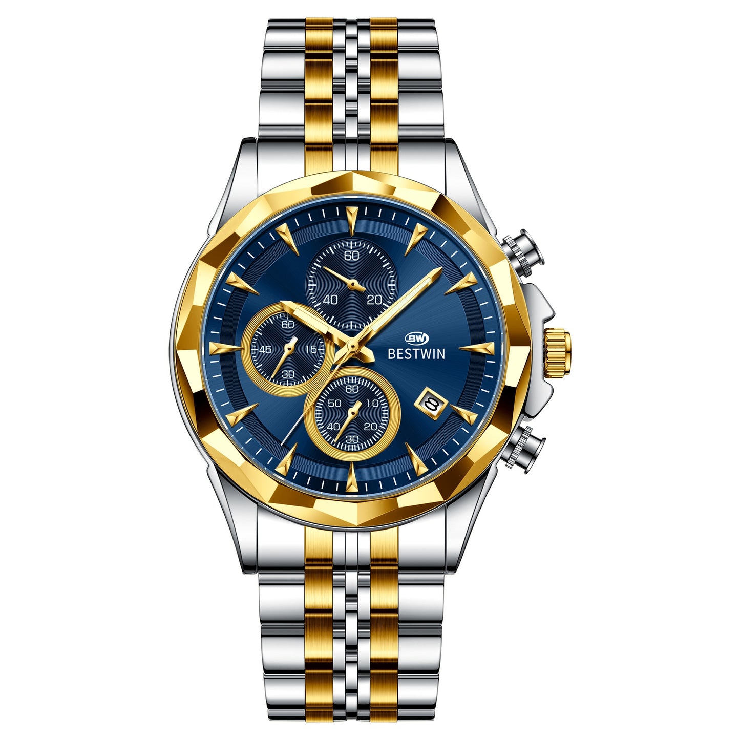Mens Luminous Six-hand Personalized Watch Stylish And Eye-catching