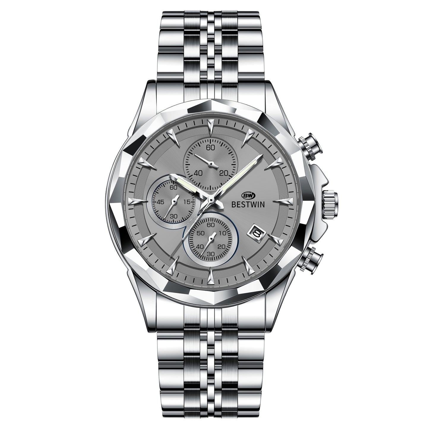 Mens Luminous Six-hand Personalized Watch Stylish And Eye-catching