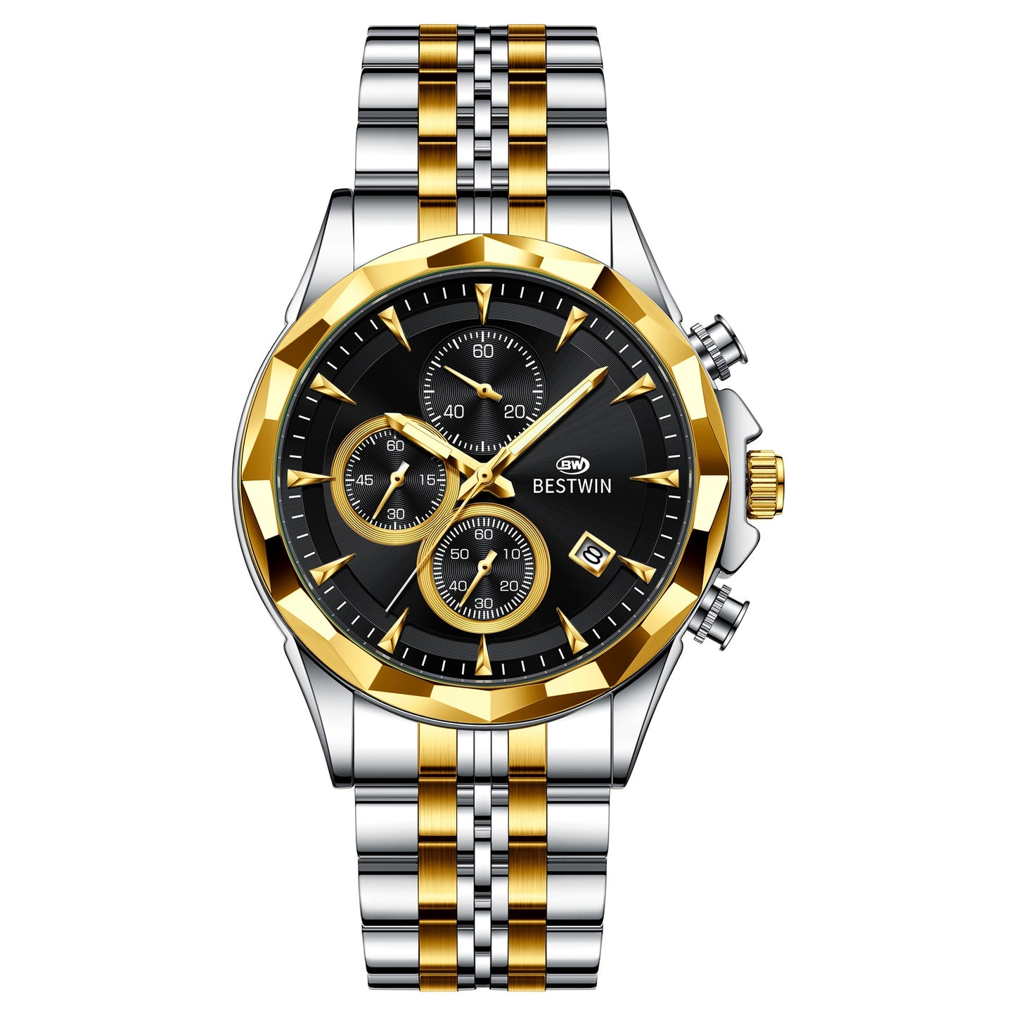 Mens Luminous Six-hand Personalized Watch Stylish And Eye-catching
