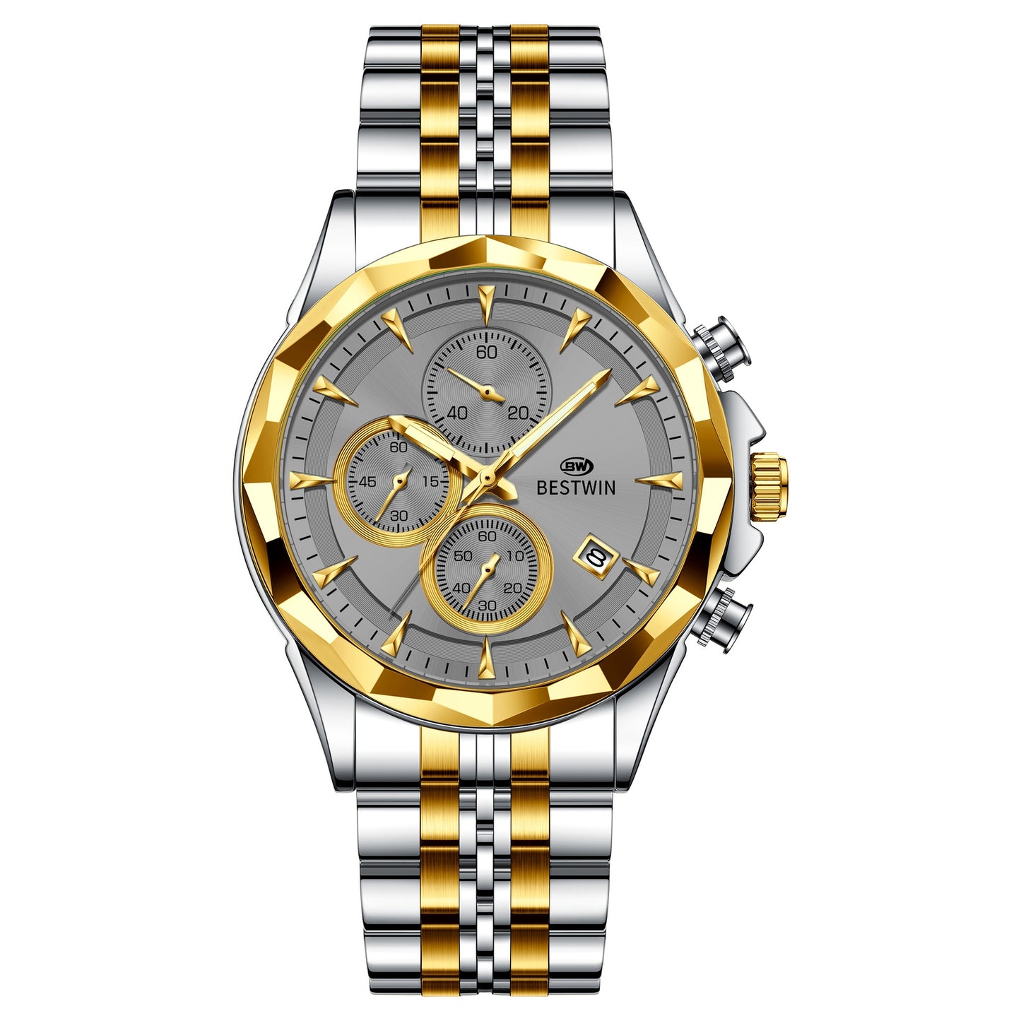 Mens Luminous Six-hand Personalized Watch Stylish And Eye-catching