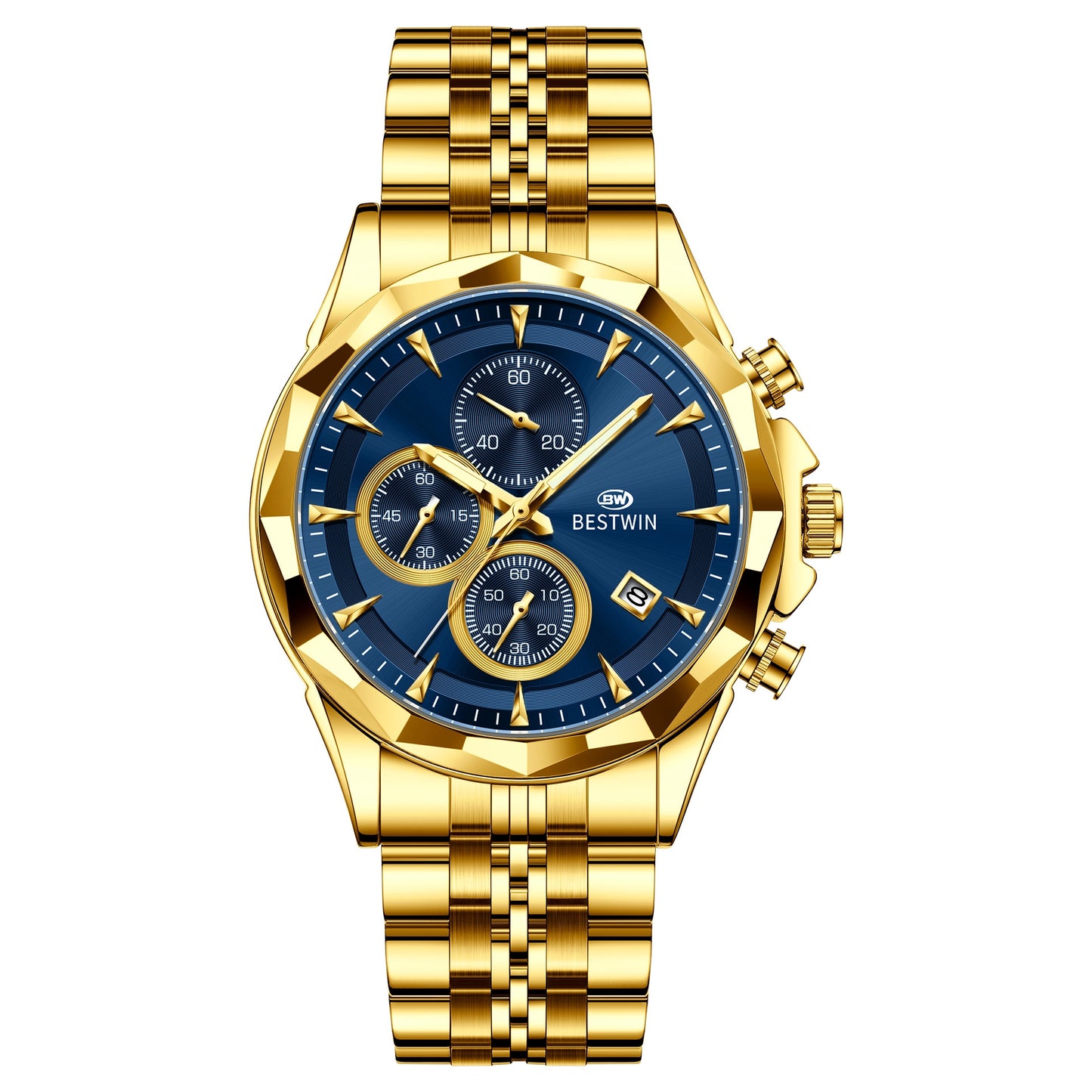 Mens Luminous Six-hand Personalized Watch Stylish And Eye-catching
