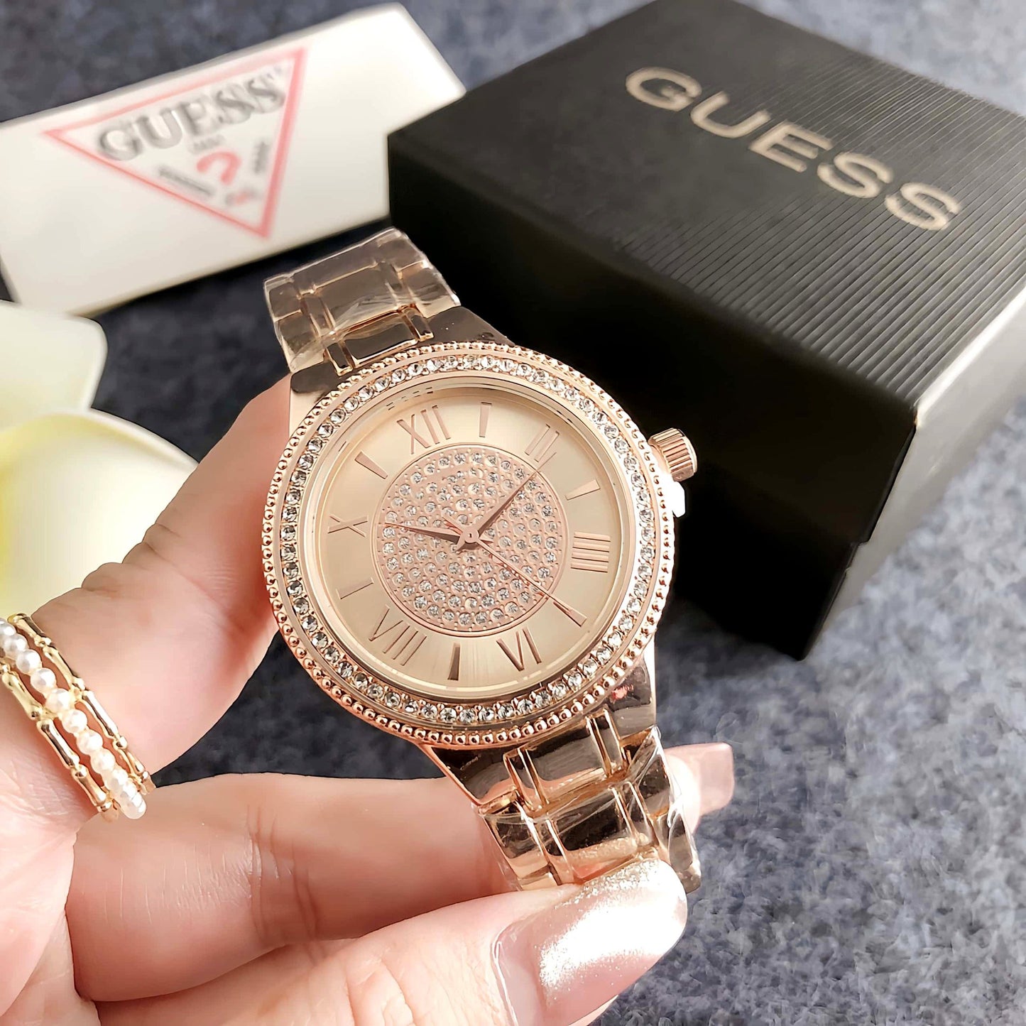 Sleek, Sophisticated Watch With A Large Dial A Niche Art Piece For Women