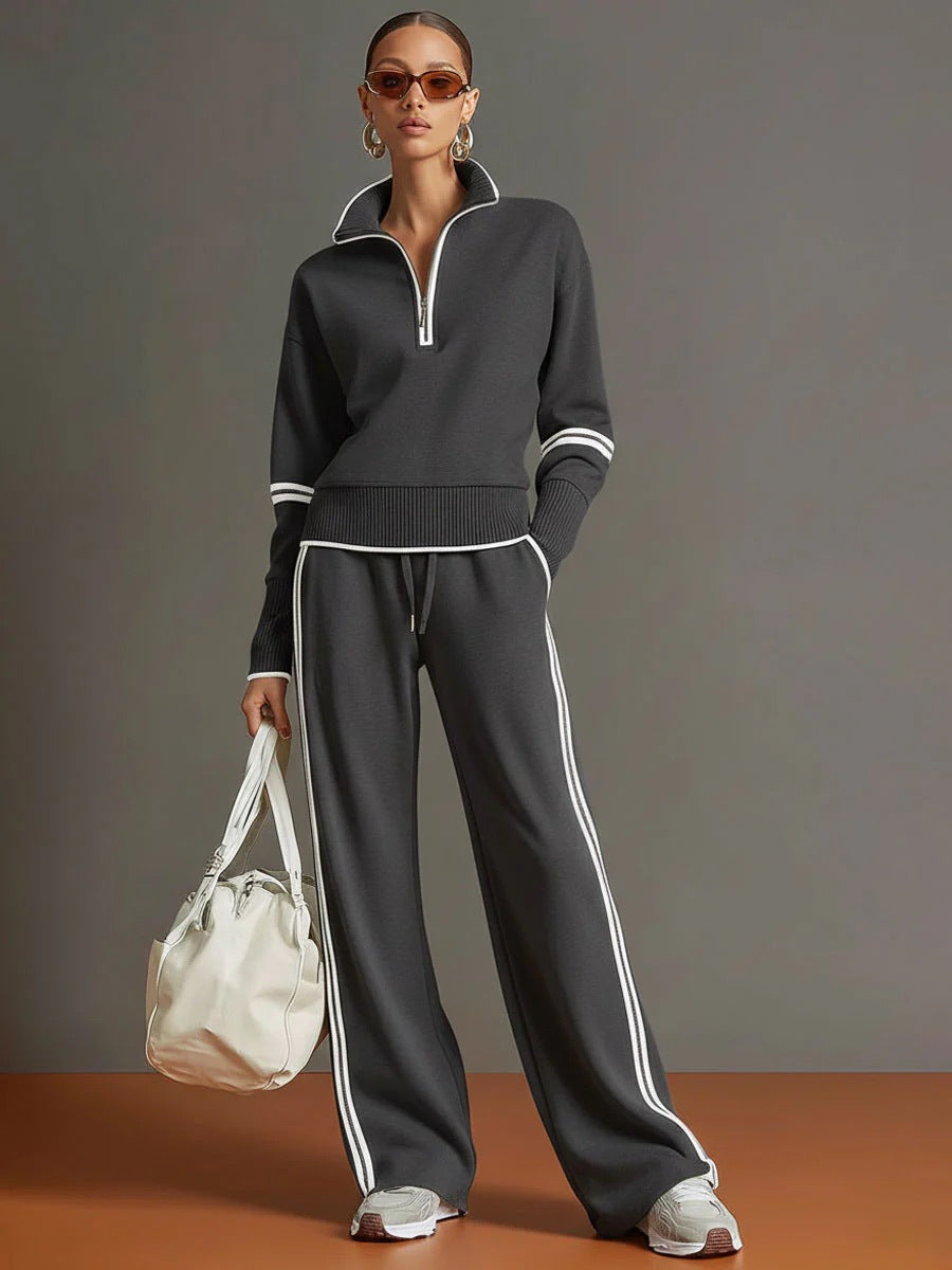 Women's Casual Fashionable Sports Long-Sleeve Suit