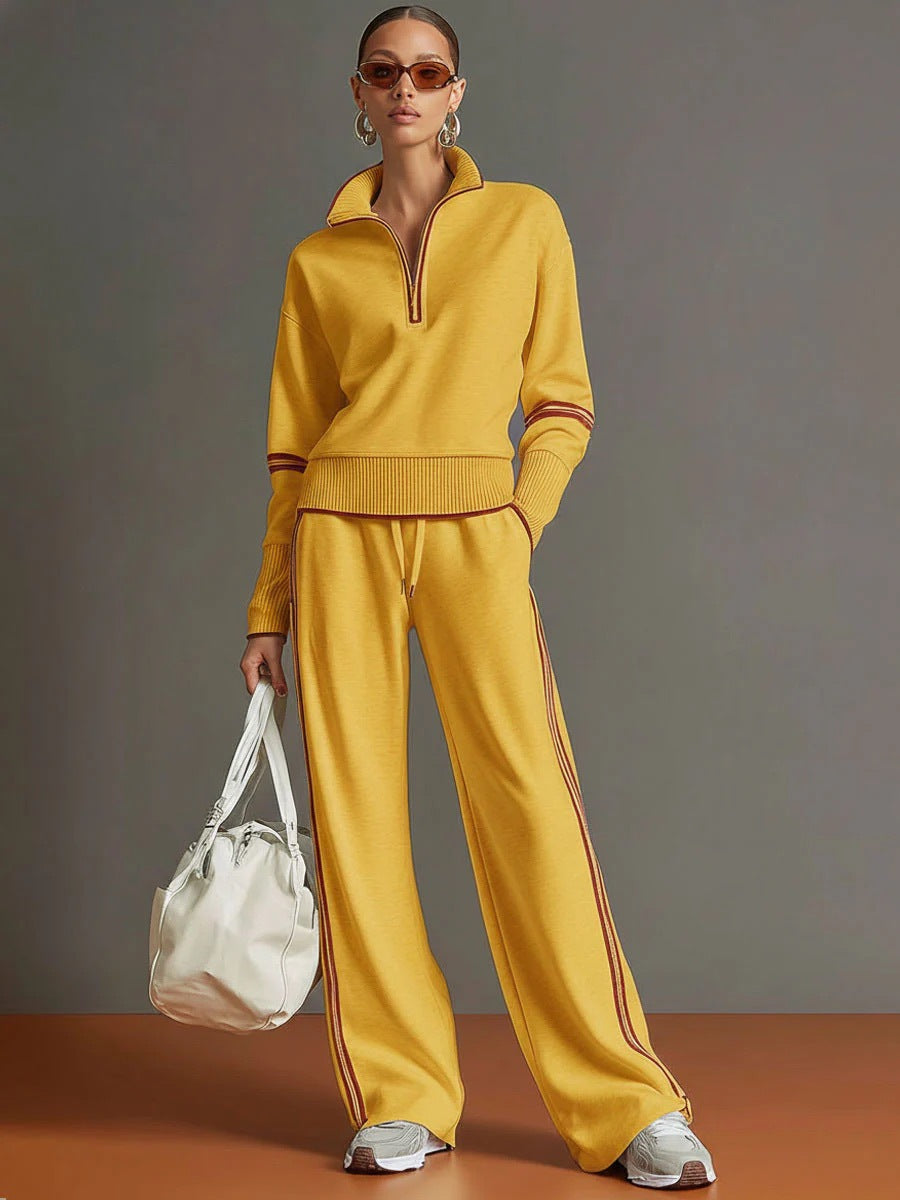 Women's Casual Fashionable Sports Long-Sleeve Suit