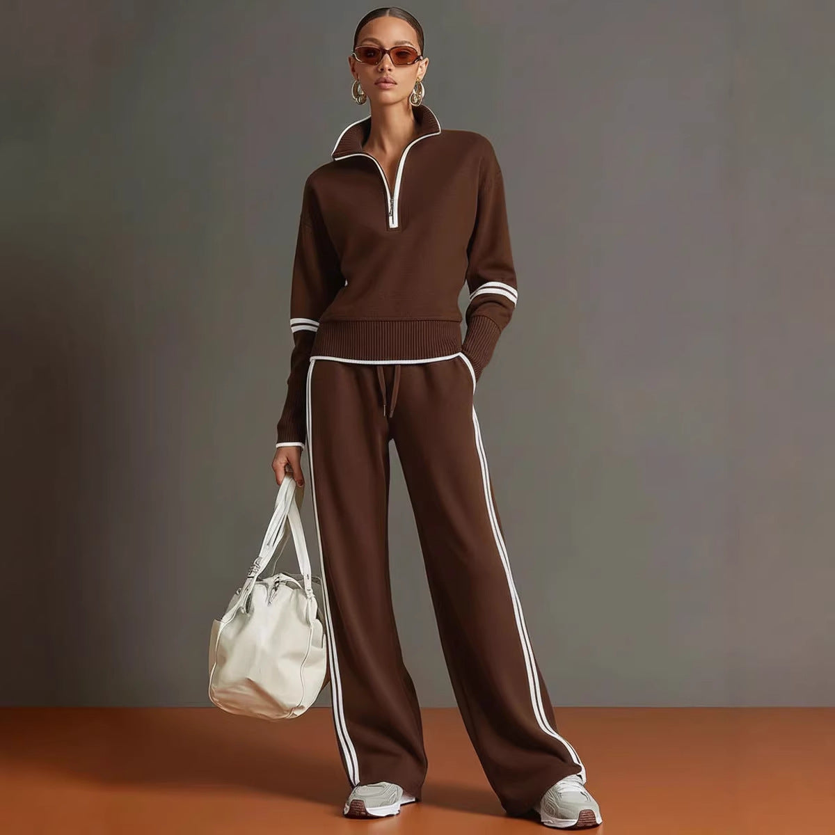 Women's Casual Fashionable Sports Long-Sleeve Suit